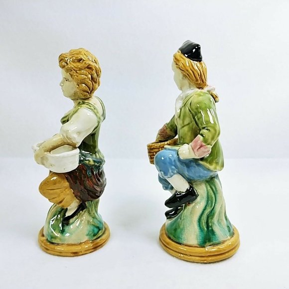Victorian Ceramic Figurines Male & Female Pair - Picture 10 of 12